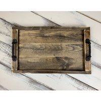 Rustikale Holz Tablett von FOUNDbyBritt