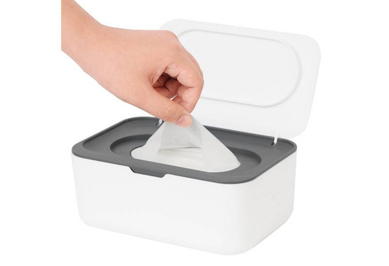 FOUORTUNATE-BEE Feuchttücherbox Feuchttücher Box (Feuchtuchspender für Baby & Erwachsene, Nachfüllbare Feuchtes Toilettenpapier Box, Hält Tücher Frisch, Einhandbedienung) von FOUORTUNATE-BEE
