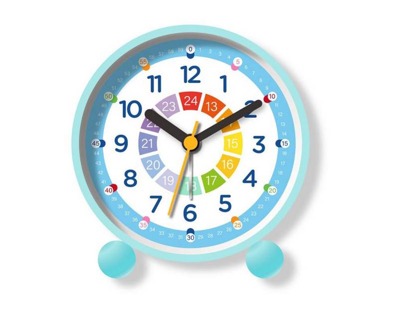 FOUORTUNATE-BEE Kinderwecker Sunshine smile Kinderwecker für Schulanfänger Wecker Kinder mit Nachtlicht Wecker Analog Ohne Ticken von FOUORTUNATE-BEE
