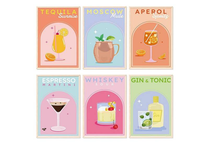 FOUORTUNATE-BEE Malen nach Zahlen 6 Stück Malen Nach Zahlen Erwachsene (Paint by Numbers Malen Nach Zahlen, DIY Landschaft mit Pinseln und Acrylfarben Handgemalt Ölgemälde Leinwand für Home Décor, Ohne Rahmen) von FOUORTUNATE-BEE