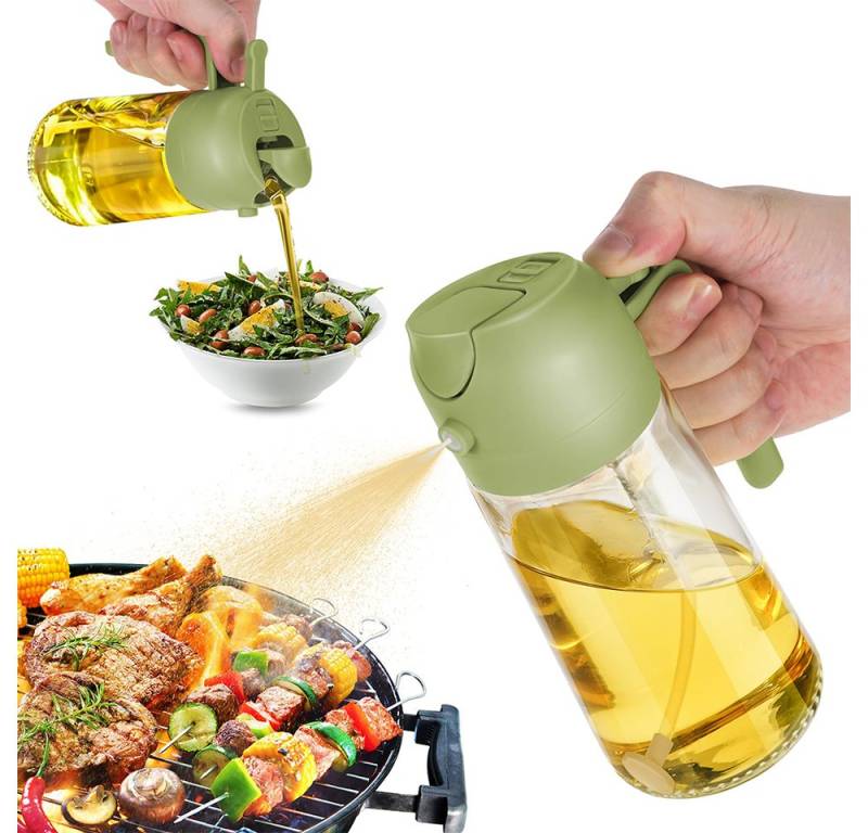 FOUORTUNATE-BEE Ölkaraffe 500 ml 2 in 1 Ölspender & Ölsprüher von FOUORTUNATE-BEE