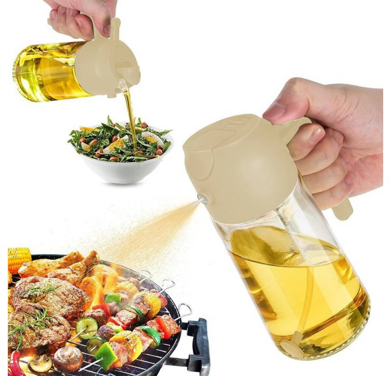FOUORTUNATE-BEE Ölkaraffe 500 ml 2 in 1 Ölspender & Ölsprüher von FOUORTUNATE-BEE