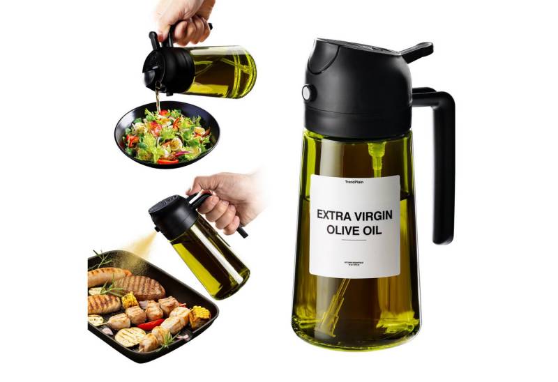 FOUORTUNATE-BEE Ölspender 470ml lichtblockierender dunkler Ölsprüher zum Kochen von FOUORTUNATE-BEE