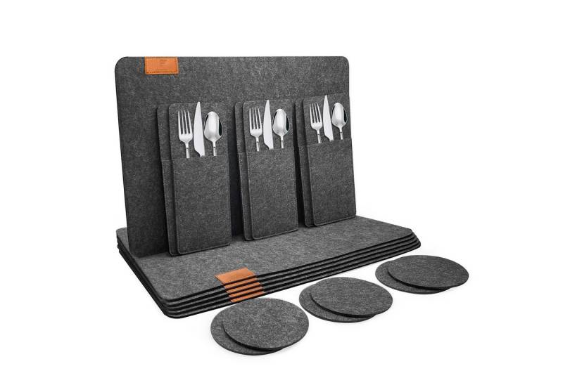 FOUORTUNATE-BEE Platzset Waschbare, rutschfeste Tischsets – 6-teiliges Set von FOUORTUNATE-BEE