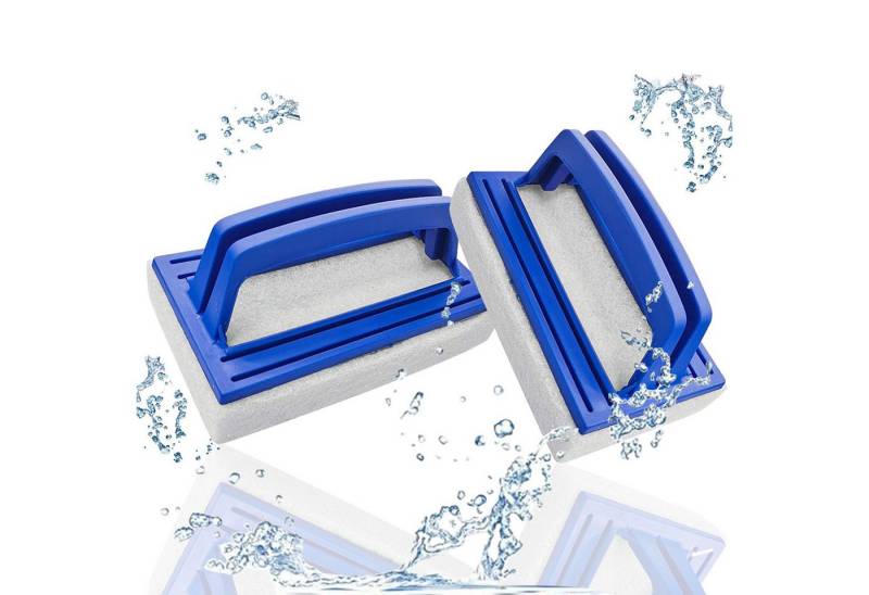 FOUORTUNATE-BEE Poolbürste 2 Stück Pool Schwamm Bürsten mit Griff Pool Randreiniger, (Schwimmbadbürste, Poolreinigung Schwamm, Handschrubber) von FOUORTUNATE-BEE