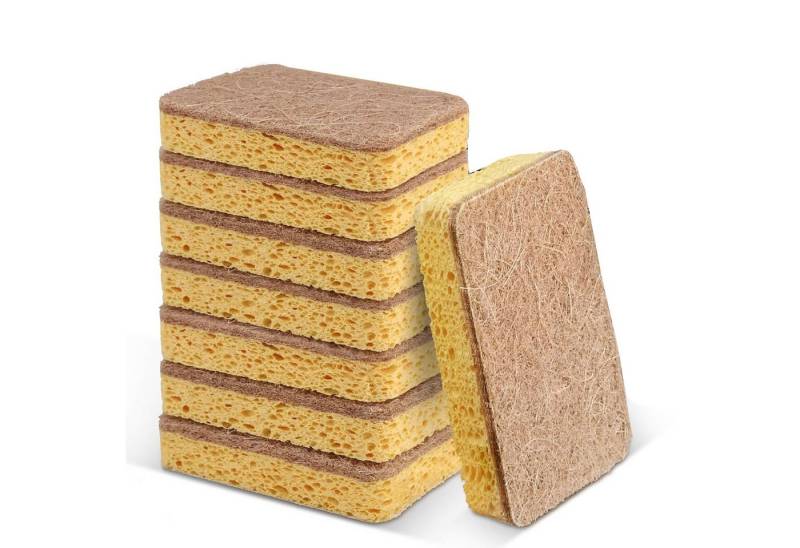 FOUORTUNATE-BEE Reinigungsschwamm 8 Stück Spülschwämme für Geschirr, mit robustem Scheuerschwamm FOUORTUNATE-BEE Reinigungsschwamm 8 Stück Spülschwämme für Geschirr, mit robustem Scheuerschwamm von FOUORTUNATE-BEE