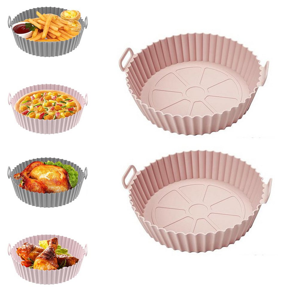 FOUORTUNATE-BEE Silikonform 2 Stück Air Fryer Silikon Backblech Wiederverwendbarer FOUORTUNATE-BEE Silikonform 2 Stück Air Fryer Silikon Backblech Wiederverwendbarer von FOUORTUNATE-BEE