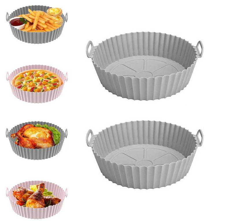 FOUORTUNATE-BEE Silikonform 2 Stück Air Fryer Silikon Backblech Wiederverwendbarer von FOUORTUNATE-BEE