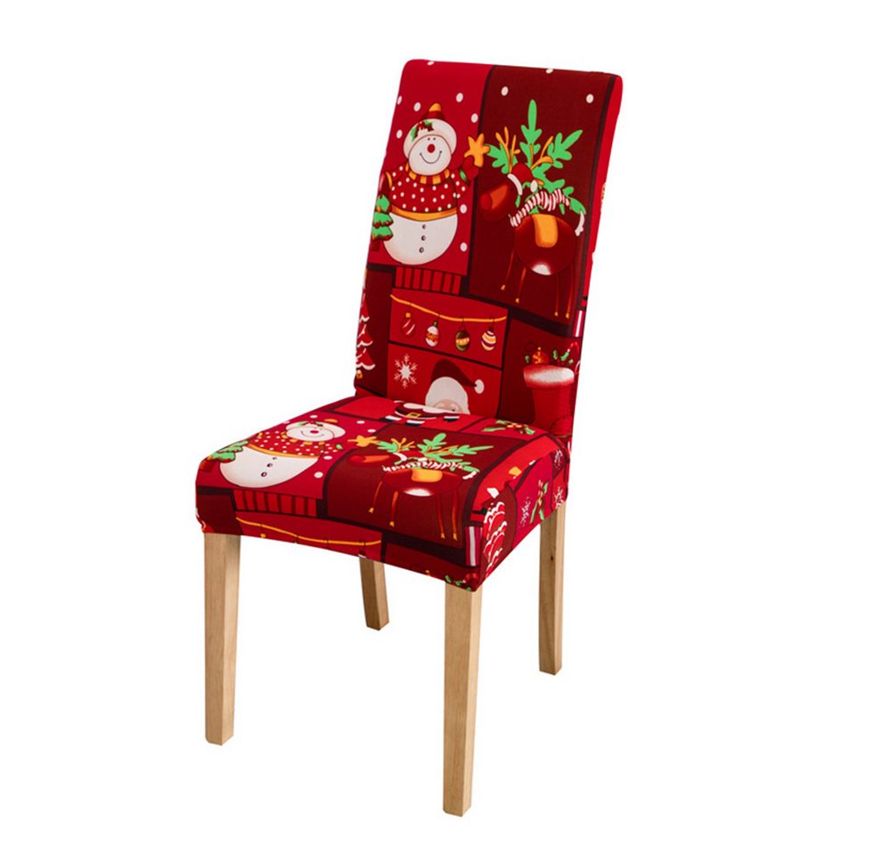 FOUORTUNATE-BEE Stuhlhusse Stuhlhusse Weihnachten Stretch – Elastischer Santa & Schneemann Bezug, Festliche Stuhlhussen aus Elasthan – Für Bankett & Weihnachtsdeko FOUORTUNATE-BEE Stuhlhusse Stuhlhusse Weihnachten Stretch – Elastischer Santa & Schneemann Bezug, Festliche Stuhlhussen aus Elasthan – Für Bankett & Weihnachtsdeko von FOUORTUNATE-BEE