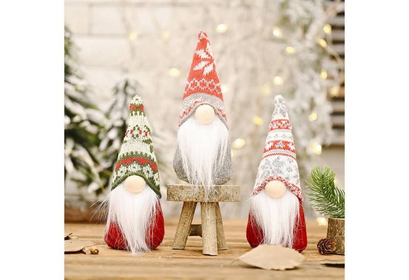 FOUORTUNATE-BEE Weihnachtsfigur 3 Stück Weihnachtswichtel Figuren Weihnachtsmann Gnom (Wichtel Weihnachten Deko Weihnachtsfiguren Klein Weihnachtszwerg, 3 St., Skandinavischer Handmade Plüschfiguren für Weihnachtsdeko Innen) FOUORTUNATE-BEE Weihnachtsfigur 3 Stück Weihnachtswichtel Figuren Weihnachtsmann Gnom (Wichtel Weihnachten Deko Weihnachtsfiguren Klein Weihnachtszwerg, 3 St., Skandinavischer Handmade Plüschfiguren für Weihnachtsdeko Innen) von FOUORTUNATE-BEE