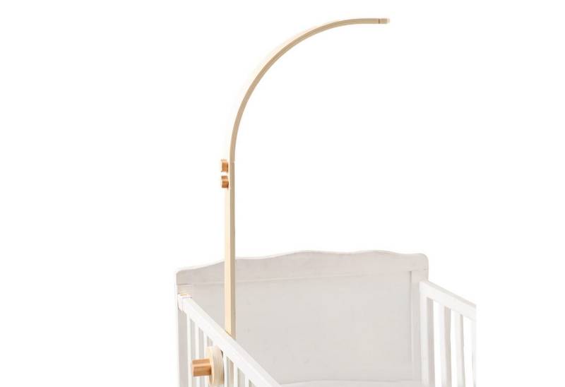 FOUORTUNATE-BEE Wickeltisch Mobile Halterung Holz für Babybett (Mobile Halterung Wickeltisch für Kinderzimmer-Dekoration, Angepasst Mobile Halter Gestell Stange für Aufhängung Windspiele Bettglocke, Baby Bett Spielzeuge) von FOUORTUNATE-BEE