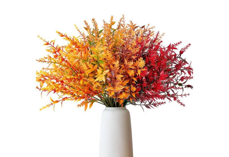 Kunstblumenstrauß 8 Bündel Künstliche Herbstblumen, FOUORTUNATE-BEE, Künstlich Herbststrauß Kunstblumen Herbst Deko von FOUORTUNATE-BEE