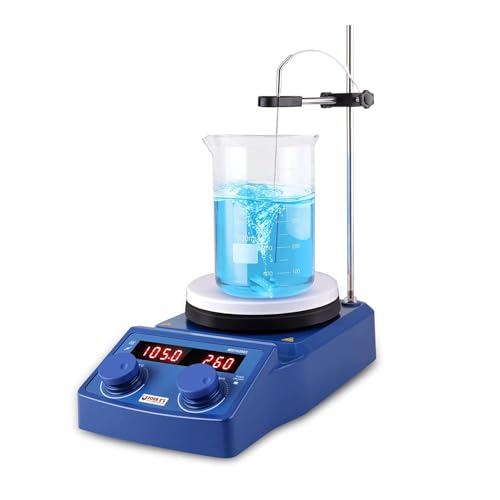FOUR E'S SCIENTIFIC 5L Magnetrührer mit Heizplatte Hot Plate Mixer 280°C/ 536°F Magnetic Stirrer 100-1500RPM 5000mL LED-Display Labor Rührer mit PT1000 Temp Sensor Holder FOUR E'S SCIENTIFIC 5L Magnetrührer mit Heizplatte Hot Plate Mixer 280°C/ 536°F Magnetic Stirrer 100-1500RPM 5000mL LED-Display Labor Rührer mit PT1000 Temp Sensor Holder von FOUR E'S SCIENTIFIC