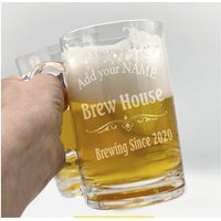 Fügen Sie Ihren Eigenen Namen Hinzu, Set Von 25 Bierkrug, Personalisiertes Brauhaus, Polycarbonat-Becher, Unzerbrechlich, Langlebig, Im Freien von FOURSEASONLASERGIFTS