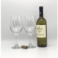 Herr Und Frau Weinglas, Hochzeit, Gelübde Erneuerung, Braut, Bräutigam, Jahrestag Geschenk, Hochzeitsgeschenk, Geschenk Von Mädchen Zu Mädchen, Mann von FOURSEASONLASERGIFTS