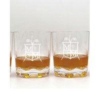 Monogram Golf Whisky Gläser, Bruchsichere Rocks Gläser Set Monogram Golf Whisky Gläser, Bruchsichere Rocks Gläser Set von FOURSEASONLASERGIFTS