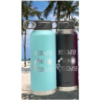 Personalisierte Gravierte 32-Unzen-Wasserflasche, Stranden Nicht Unterrichten, Flasche, Thermoflasche, Hydroflasche, Isolierflasche, Lehrer Geschenk Personalisierte Gravierte 32-Unzen-Wasserflasche, Stranden Nicht Unterrichten, Flasche, Thermoflasche, Hydroflasche, Isolierflasche, Lehrer Geschenk von FOURSEASONLASERGIFTS