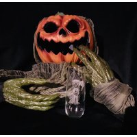 Set Von 2 Halloween Frankenstein Und Seine Braut, Niedliche Gothic, Champagner Flöte, Jubiläum, Verlobung, Stengellose Toast Flöte von FOURSEASONLASERGIFTS