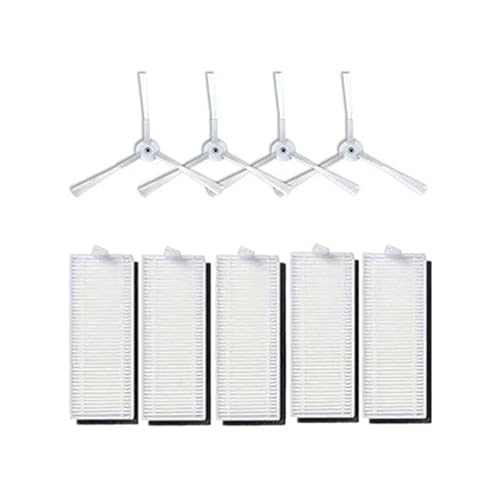 Kompatibel Mit Rowenta, Kompatibel Mit Tefal, X-plorer Serie 95 RG7975WH RG7987. Ersetzen Sie Die Rollen-Seitenbürstenfilterteile des Roboterstaubsaugers.(9PCS) von FOUZELOD