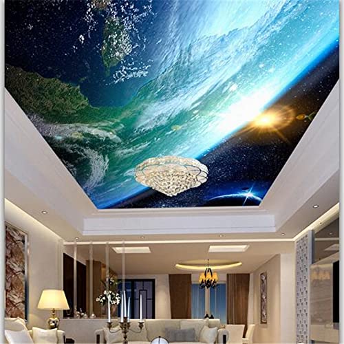 FOVNY Schöne Erde 3D Decke Wohnzimmer Wandkunst Dekoration Tapete Hintergrund Wandaufkleber Poster von FOVNY