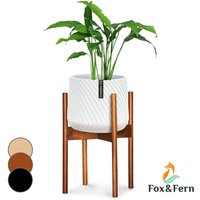 Fox&fern - Blumenständer, Pflanzenständer für Blumentöpfe, Blumenständer Holz, Blumenhocker Stabil & Verstellbar, Blumenständer für den Außenbereich, von FOX & FERN