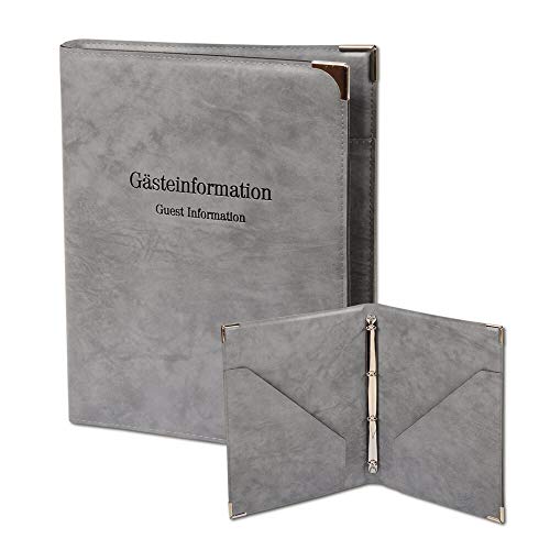 Generisch Zimmermappe Guest Information Grau von FOXCUP