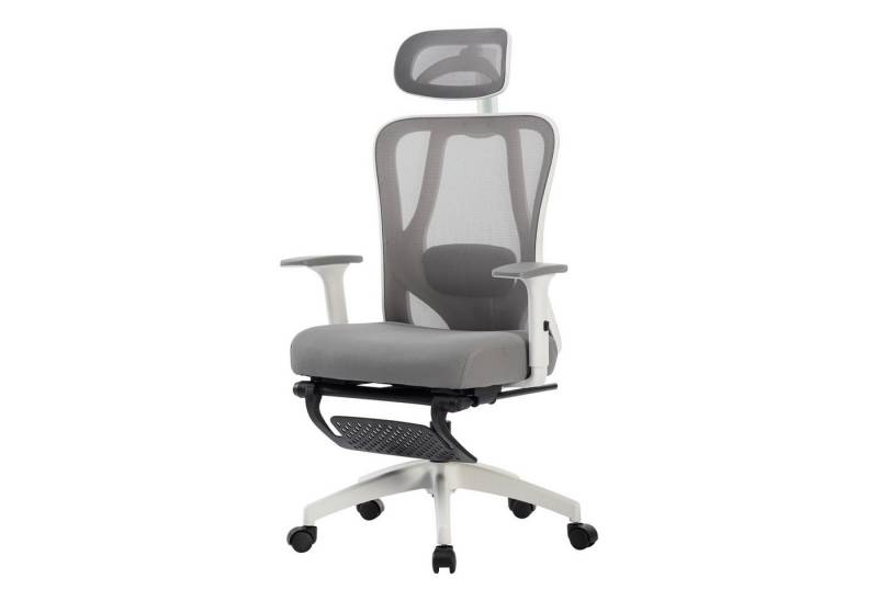 FOXSPORT Bürostuhl, Ergonomischer Schreibtischstuhl (Computerstuhl, Office Chair, Bürostuhl mit Wippfunktion, Chefsessel mit Atmungsaktiver Netzstuhl), Wippfunktion bis 30°, belastbar bis 150 KG, voll verstellbar von FOXSPORT