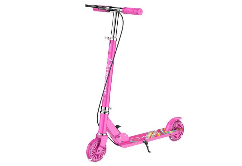 FOXSPORT Cityroller - Kick Scooter - Faltbarer Kinderoller, 4,00 km/h, (Set, mit Schutzblechen), klappbar&höhenverstellbar Scooter 4.7 Zoll Räder Maximale 100 kg von FOXSPORT