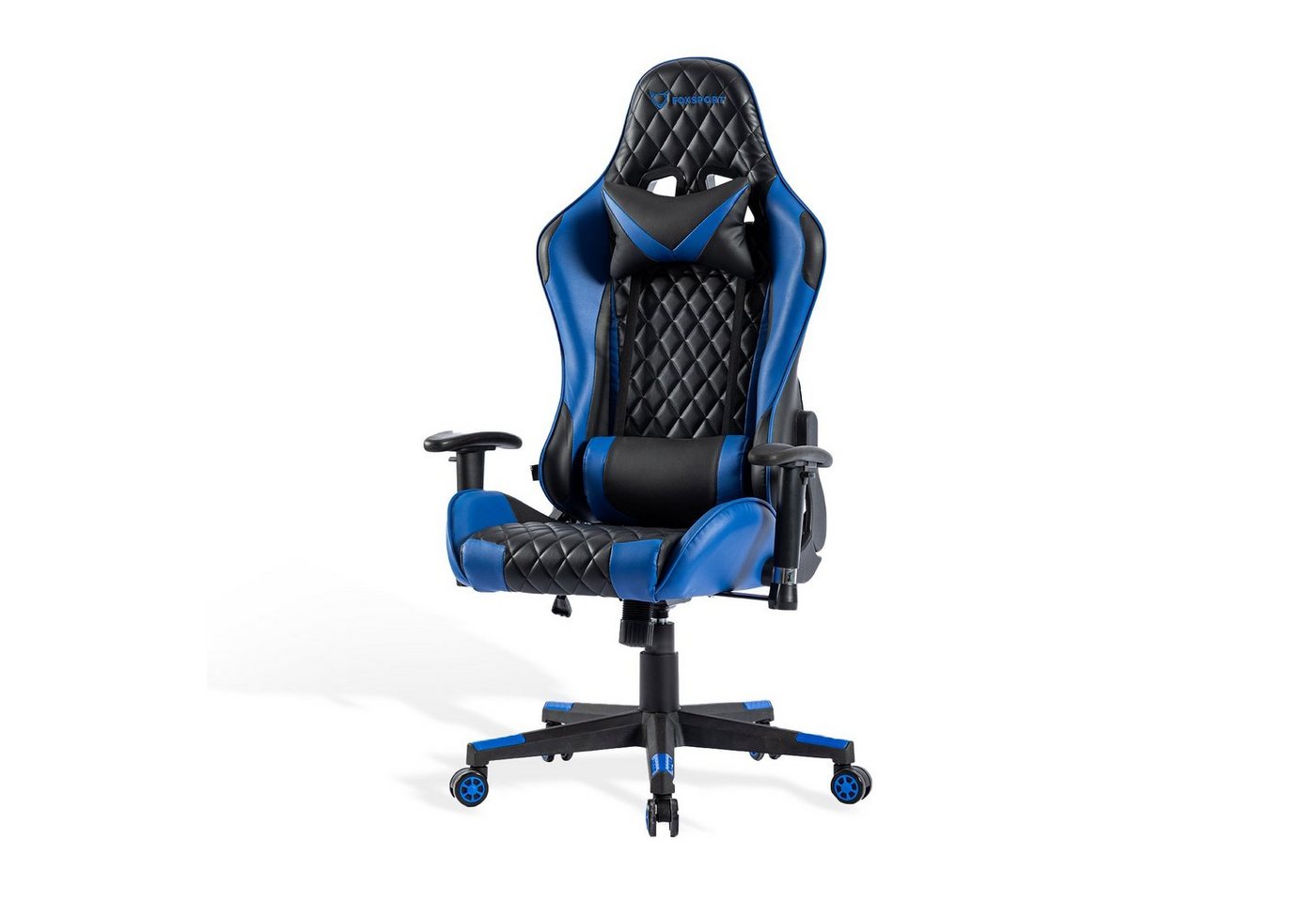 FOXSPORT Gaming-Stuhl ergonomisch Gamer Stühle (Professioneller Gamingstuhl), Eingebauter Wippmechanismus, Max. Belastbarkeit: 150 kg von FOXSPORT