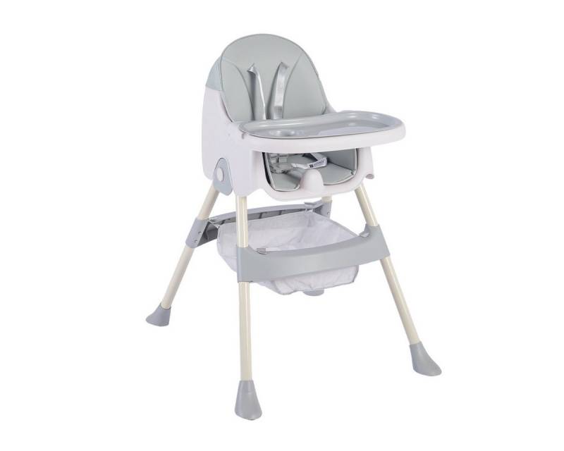 FOXSPORT Kinderklappstuhl, Kinder-Esstuhl​, 2 in 1 Babystuhl, Kombiessstuhl (mit Ablagekorb, mit 5-Punkt-Sicherheitsgurt, wasserdichtes abnehmbares Tablett), klappbar, 6 Monate bis 4 Jahre, 50kg belastbar, vier Farben von FOXSPORT