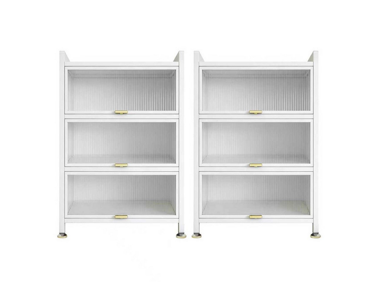 FOXSPORT Mehrzweckschrank Buffet Küchenschrank (Zweierset) (2er-Set, Komplett-Set, Traglast von 20 kg pro Ebene) von FOXSPORT