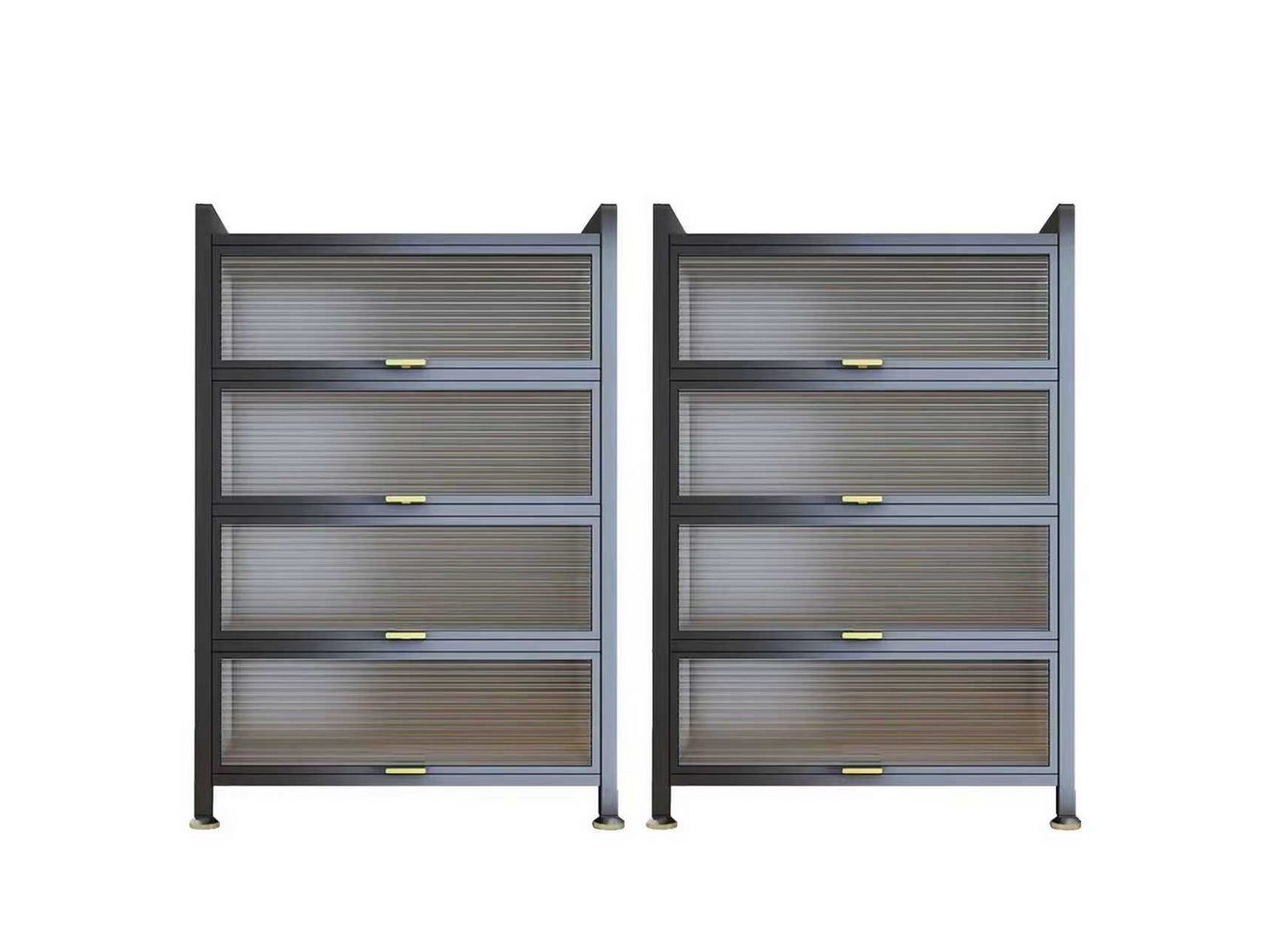 FOXSPORT Mehrzweckschrank Buffet Küchenschrank (Zweierset) (2er-Set, Komplett-Set, Traglast von 20 kg pro Ebene) von FOXSPORT