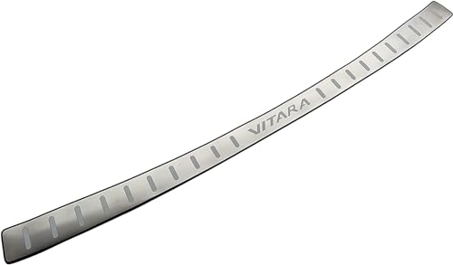 Auto Edelstahl Ladekantenschutz für Suzuki Vitara 2020 2021 2022 2023, Stoßstangenschutz Zierleisten, Kofferraum Ladekante Zubehör von FOXZY