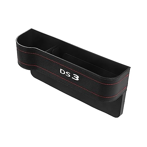 FOXZY Autositz Lückenfüller für DS Citroen DS3 Cabrio DS4 DS5 Prestige 5LS DS6 DS7, Auto Getränkehalter Seitenorganizer, Multifunktionale Aufbewahrungsbox Autositze,DS3 von FOXZY