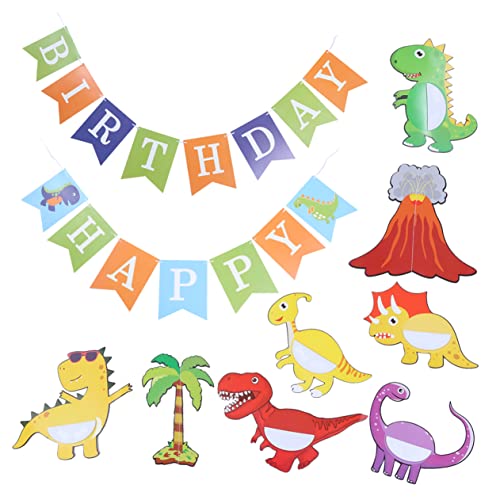 FOYTOKI 1 Satz Dinosaurier Deko mit Banner und Dino Wabenball für Kreative Kinderpartys für Geburtstagsfeiern und Unvergessliche Feiern FOYTOKI 1 Satz Dinosaurier Deko mit Banner und Dino Wabenball für Kreative Kinderpartys für Geburtstagsfeiern und Unvergessliche Feiern von FOYTOKI