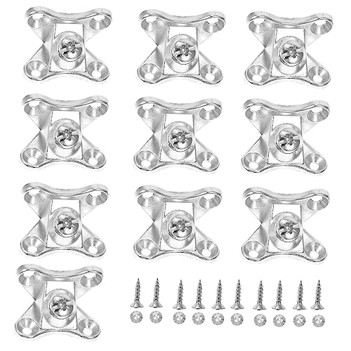 FOYTOKI 10 Sätze Eckverbindungsbeschläge Teiliges Set Abnehmbare Metallene Eckwinkel Schmetterlingsform für Möbel Rostfrei Hochbelastbar und Langlebig von FOYTOKI