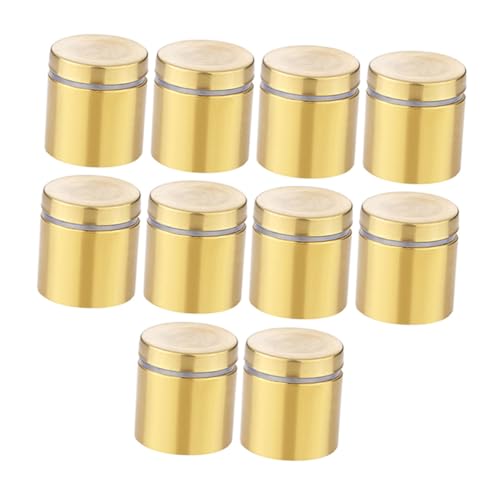 FOYTOKI 10 Stück Teiliges Goldene Standoff Schrauben aus Edelstahl mit Transparentem Polster für Glas und Acrylschilder Stabile Wandmontage Langlebig Kratzfest FOYTOKI 10 Stück Teiliges Goldene Standoff Schrauben aus Edelstahl mit Transparentem Polster für Glas und Acrylschilder Stabile Wandmontage Langlebig Kratzfest von FOYTOKI