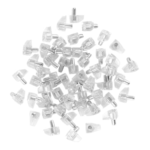 FOYTOKI 100 Stück Teiliges Große Transparente Regalbodenträger Langlebig Robust Vielseitig Einsetzbar für Schrank Einlegeböden Möbel Küchenregale Ersatzteile von FOYTOKI