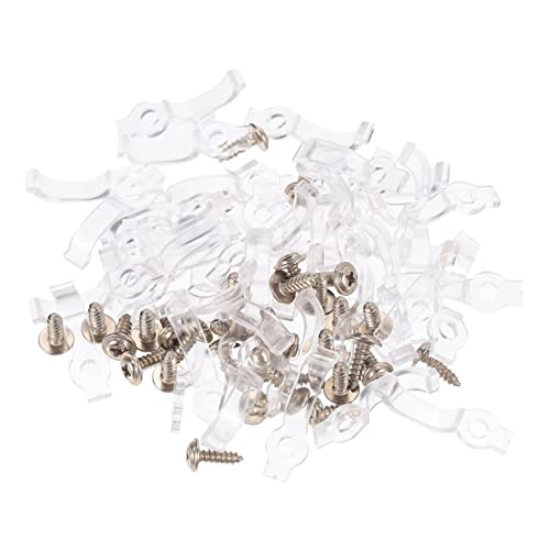 FOYTOKI 100Stücke LED Strip Lichtmontageklammern Robuste Plastikclips für LED Leisten Hohe Temperaturbeständigkeit Einfache Installation Stabiler Halt für Ihre FOYTOKI 100Stücke LED Strip Lichtmontageklammern Robuste Plastikclips für LED Leisten Hohe Temperaturbeständigkeit Einfache Installation Stabiler Halt für Ihre von FOYTOKI