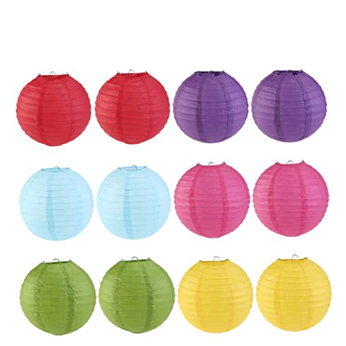 FOYTOKI 10Stücke Chinesische Papierlaternen Hängende Balllaternen für Hochzeiten Partys und Dekoration Robustem Baumwollpapier FOYTOKI 10Stücke Chinesische Papierlaternen Hängende Balllaternen für Hochzeiten Partys und Dekoration Robustem Baumwollpapier von FOYTOKI