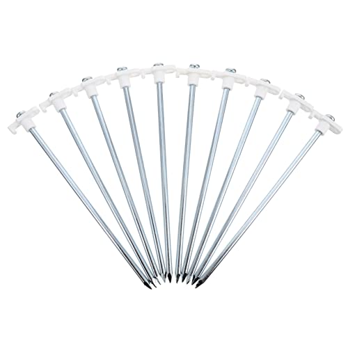 FOYTOKI 10Stücke Zeltpfähle Robuste Windfeste Bodennägel für Camping Outdoor und Garten Einfache Montage zu Transportieren für Zeltverankerung und Windschutz von FOYTOKI