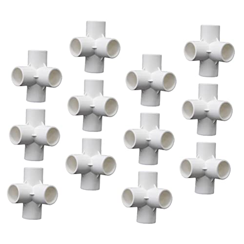 FOYTOKI 12 Stück PVC Winkelverbinder PVC Rohrverbindungsstück für Zeltgestelle Bewässerungssysteme Möbel Gewächshäuser Einfache Installation Leicht Langlebig von FOYTOKI