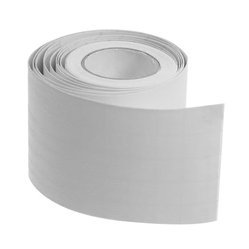 FOYTOKI 1Rolle Selbstklebende Sockelleiste Flexible Wandverkleidung Weißer Holzlook für Fliesen Einfach Zuzuschneiden Dekorativer Wandstick für Wohnzimmer von FOYTOKI