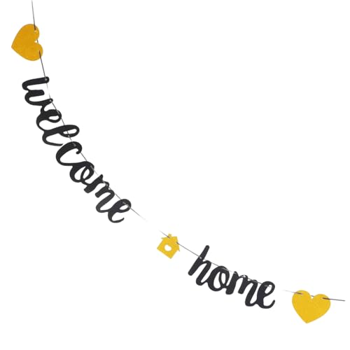 FOYTOKI 1Satz Willkommen Zuhause Banner Hängende Dekoration für Partys Einfache Installation Vielseitig Einsetzbar Hochzeiten und Willkommensfeiern FOYTOKI 1Satz Willkommen Zuhause Banner Hängende Dekoration für Partys Einfache Installation Vielseitig Einsetzbar Hochzeiten und Willkommensfeiern von FOYTOKI