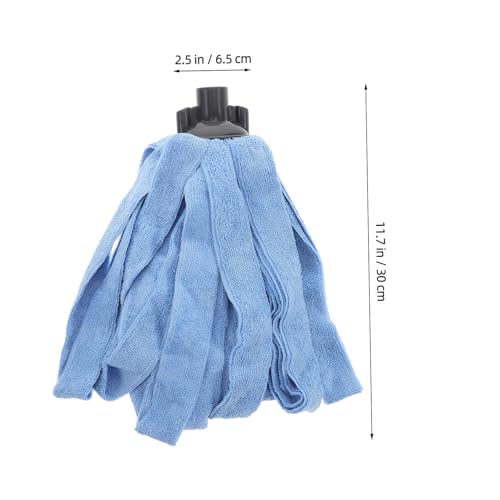 FOYTOKI 2 Stück Mikrofaser Wischmopp Ersatzkopf Blau Waschbar Kratzfrei Hohe Saugfähigkeit Geeignet für Holz Fliesen Marmor Effektive Bodenreinigung Zubehör von FOYTOKI