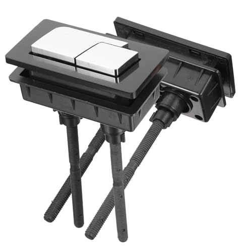 FOYTOKI 2 Stück Toiletten Druckknopf Dual Flush Toilet Tank Push Buttons aus Robustem Material Wassersparende Doppelspülung Einfacher Einbau Ersatz für Badezimmer Spülkasten von FOYTOKI