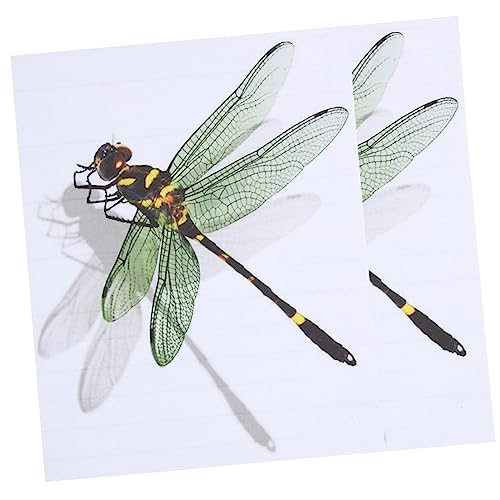 FOYTOKI 2Blätter Dragonfly Wandaufkleber Abnehmbar Selbstklebend und Wandfreundlich Wanddekor für Raumgestaltung Teiliges Aufkleber für Stilvolle von FOYTOKI