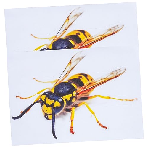 FOYTOKI 2Blätter Insekten Aufkleber Wand Dekoration Selbstklebende Wandabziehbilder für Auto Möbel und Glatte Oberflächen Langlebig und Abnehmbar DIY Projekte von FOYTOKI