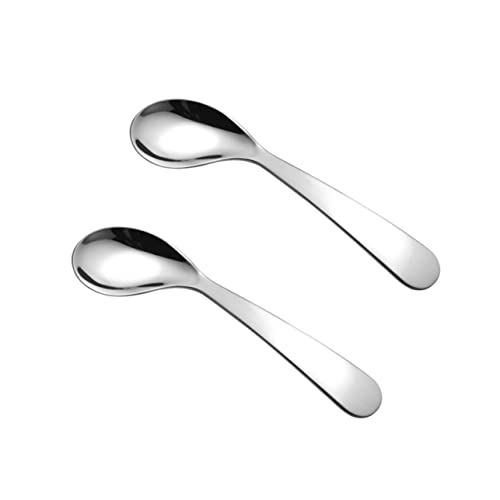 FOYTOKI 2Stücke Ergonomische Lernlöffel für Selbstständiges Essen Biegsame für Füttern mit Gebogenem Design von FOYTOKI