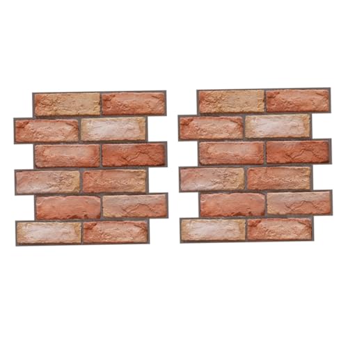 FOYTOKI 2Stücke Selbstklebende Backsteinmauer Wandaufkleber Renovierungstapete für Wände Schränke und Glatte Oberflächen und FOYTOKI 2Stücke Selbstklebende Backsteinmauer Wandaufkleber Renovierungstapete für Wände Schränke und Glatte Oberflächen und von FOYTOKI